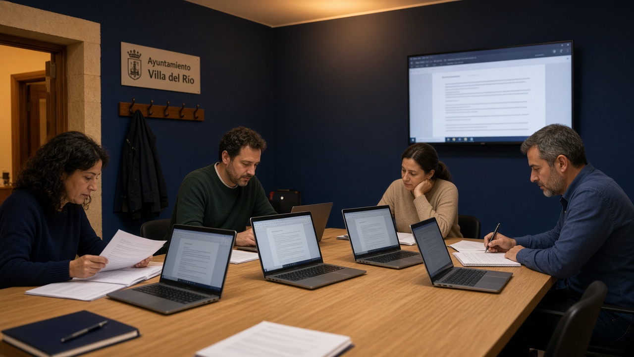 Aula de Orvenca: ordenadores y análisis de textos generados por IA
